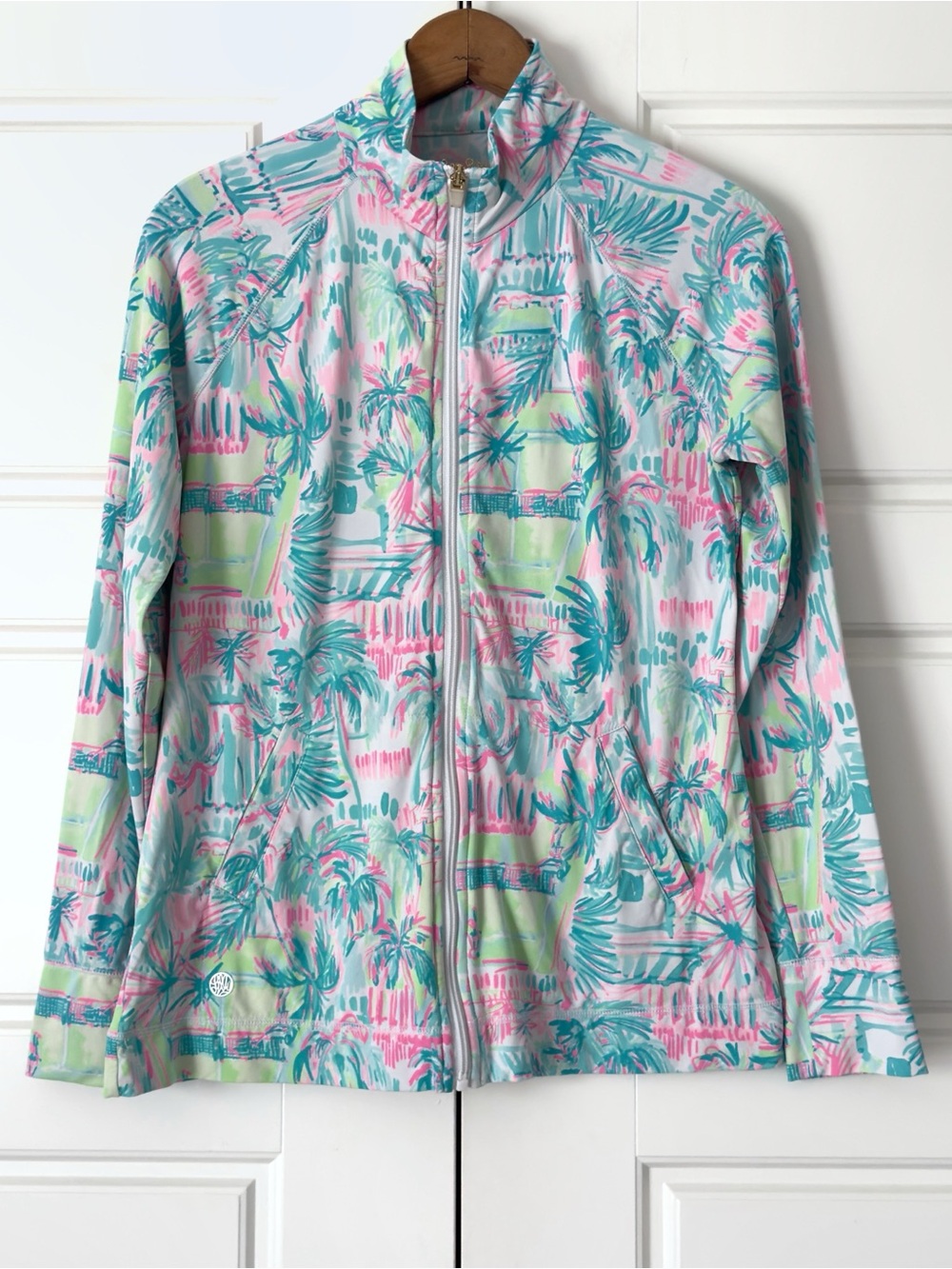 Lilly Pulitzer Luxletic Hadlee Jacket S Colorful UPF 50+ Perfect Match Tennis